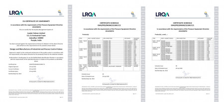 CE Marking Certification for Assembled Valves