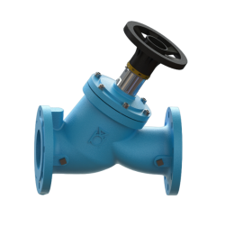 DI103 Ductile Iron Double Regulating Balancing Valve with Test Cock PN-16 (Flanged)