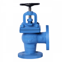 CI016 Cast Iron Right Angle Type Globe Valve PN-16 (Flanged)