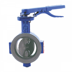 CI091B Cast Iron Butterfly Valve PN-1.6 SS316 Disc (Wafer Type)
