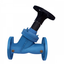 DI103 Ductile Iron Double Regulating Balancing Valve with Test Cock PN-16 (Flanged)
