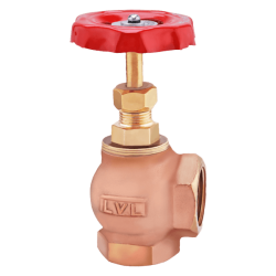 GM011 Gun Metal / Bronze Angle Globe Valve PN-16 (Screwed)